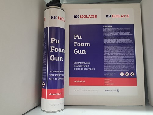 PU pistoolschuim  Bus 750 ml (Per doos a 12 bussen)