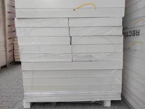 PIR B-keus 1200x600x100 mm 2-zijdig aluminium vlak Rd 4.5  (0.72 m2/plaat)