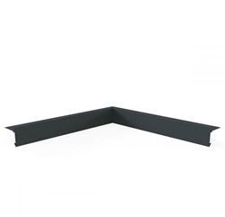 Binnenhoek Daktrim Aluminium 60x64mm lengte 400mm RAL 7016
