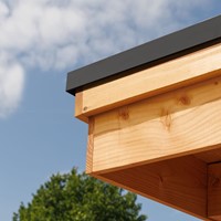 Buitenhoek Daktrim Aluminium 60x64mm lengte 400mm RAL 9005 Te koop per stuk  kleur: zwart  -2