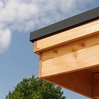 Buitenhoek Daktrim Aluminium 45x45mm lengte 400mm RAL 9005-2