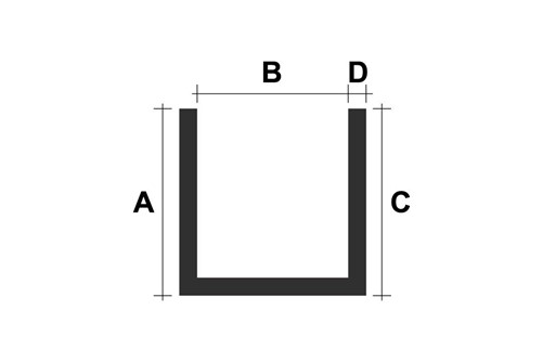 Kunststof U-profiel 50mm 20x51x20x1.2mm-2