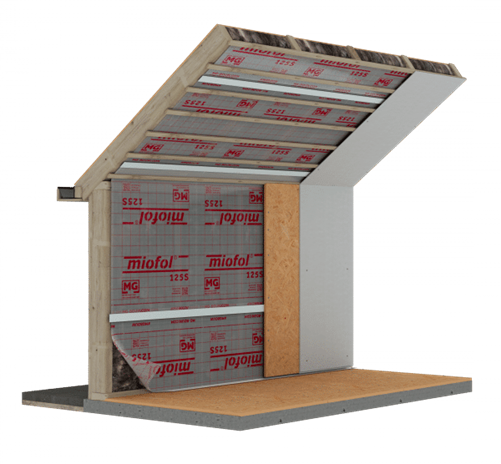 Miofol 125 S Dampremmende folie 37.5m2 Afmeting: 1.5 x 25 m (37.5 m2/rol)-2